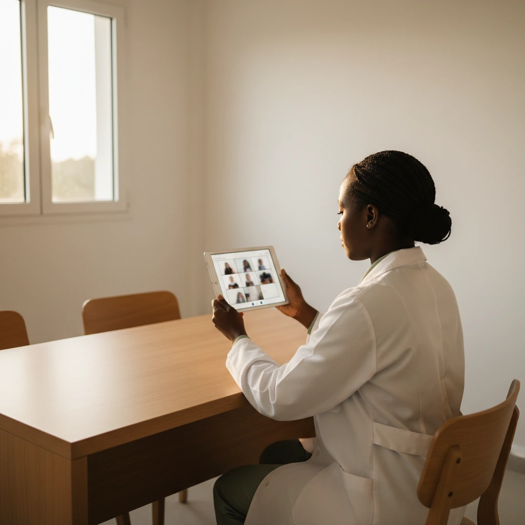 Téléconsultation depuis le cabinet du Centre Médical du Lamentin