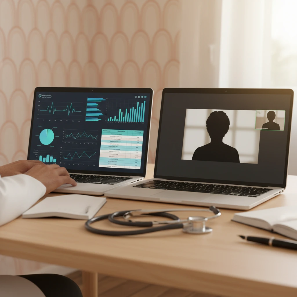 Téléexpertise médicale et dossiers partagés sur écran